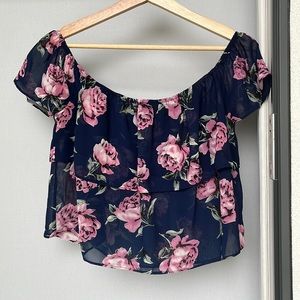 Flower crop top